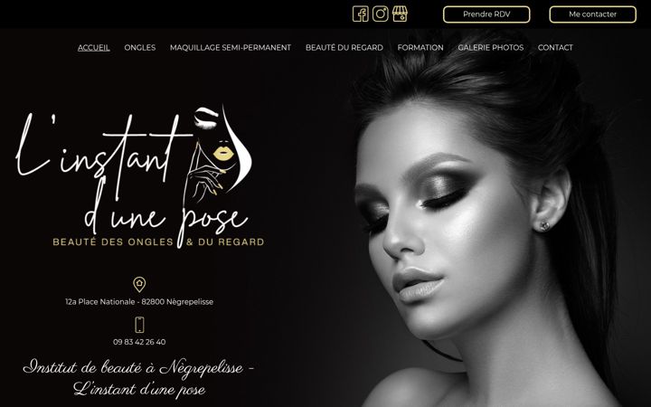 Screenshot of linstantdunepose82.fr