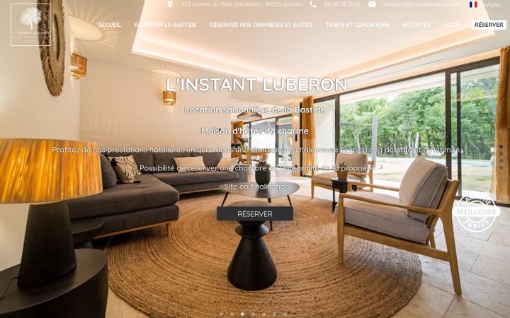 Screenshot of linstantluberon.com