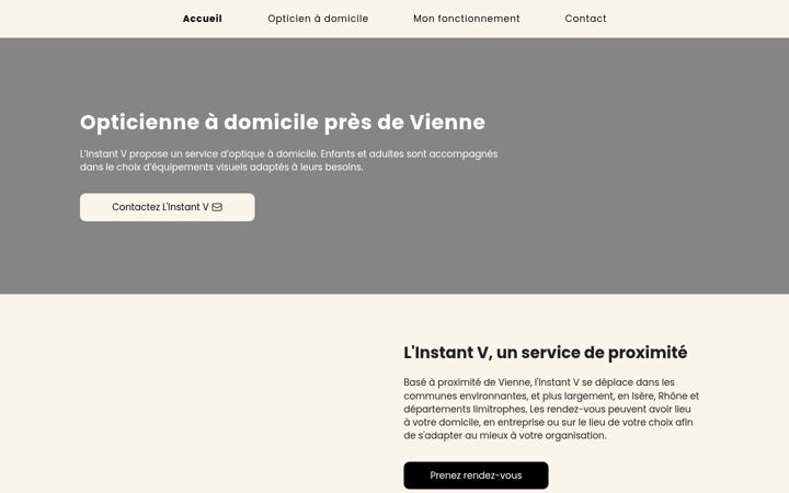 Screenshot of linstantv-opticien.fr