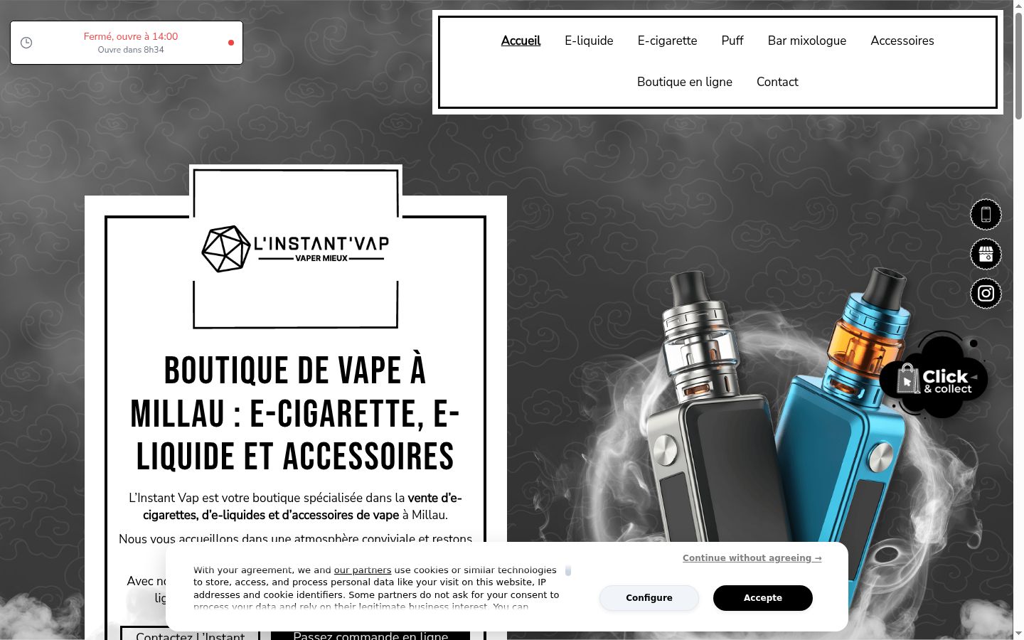 Snimka zaslona bannera za privolu prikazanog prije bilo kakve interakcije