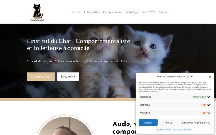 Screenshot of linstitutduchat.fr
