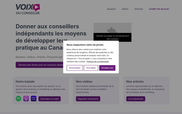 Screenshot of linterconnexionconseillers.ca