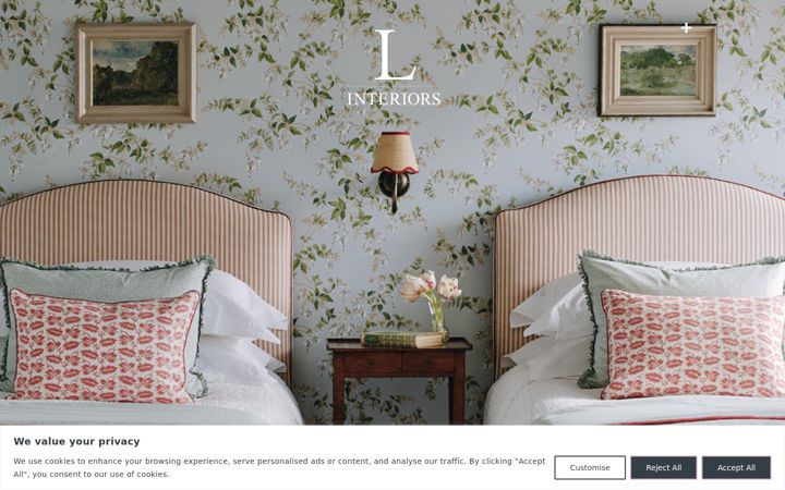 Screenshot of linteriors.co.uk