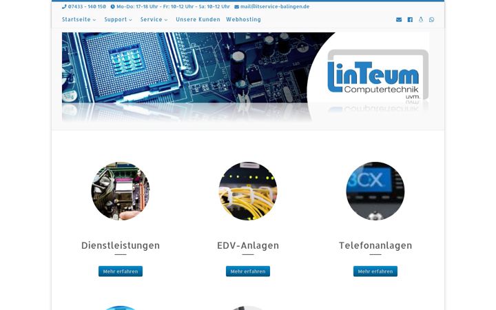 Screenshot of linteum-ct.de