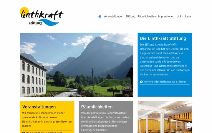 Screenshot of linthkraftstiftung.ch