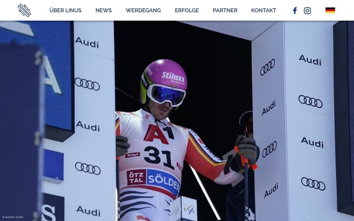 Skjámynd af linus-strasser.com