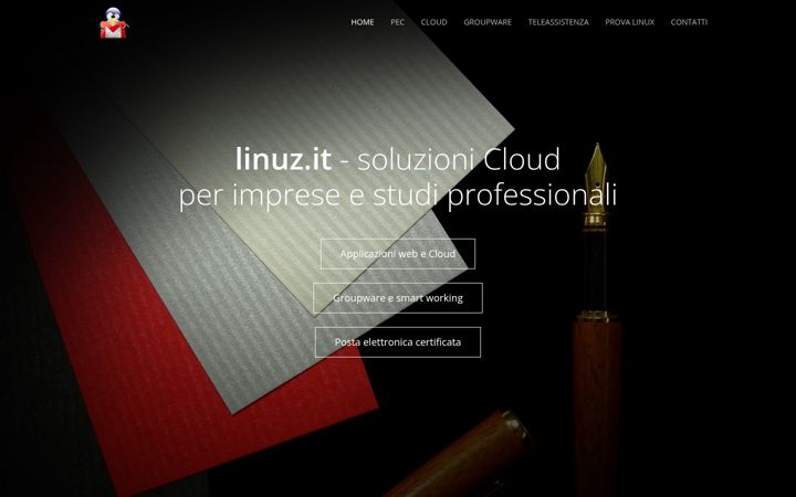 Screenshot of linuz.it