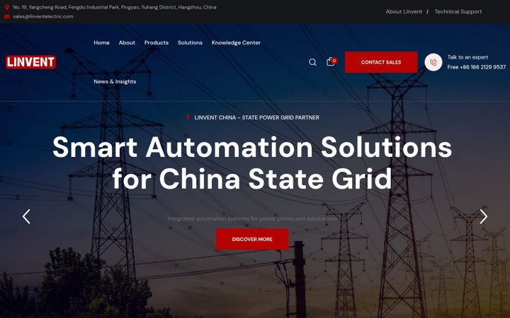Screenshot of linventelectric.com
