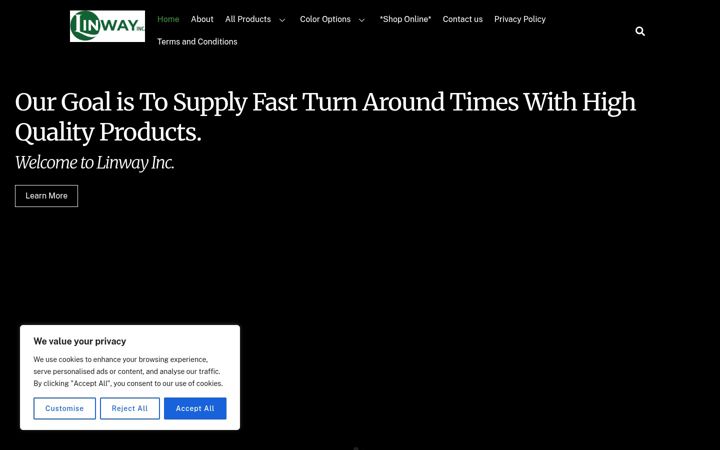 Screenshot of linwayinc.com