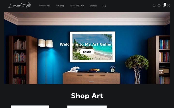 Screenshot of linwoodarts.com