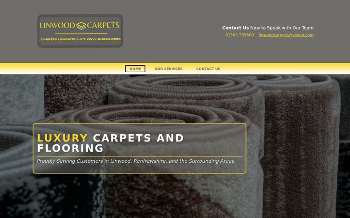 Screenshot of linwoodcarpetspaisley.co.uk