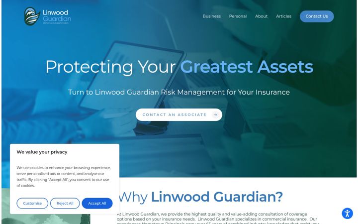 Screenshot of linwoodguardian.com