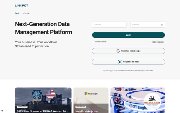 Screenshot of linxpot.com