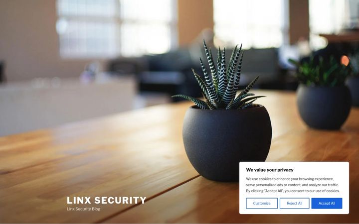 Screenshot of linxsecurity.net