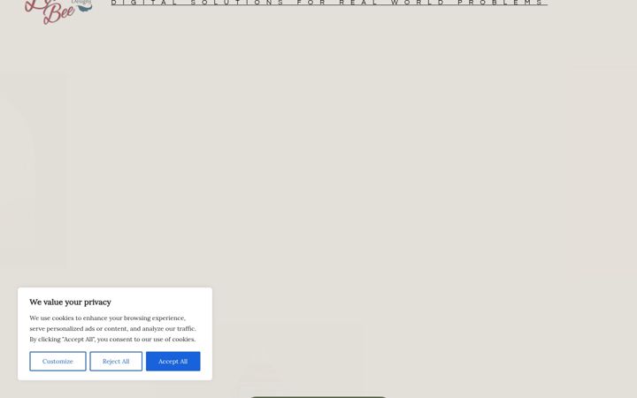 Screenshot of linzibee.com