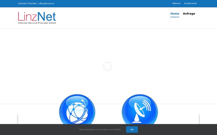 Screenshot of linznet.at