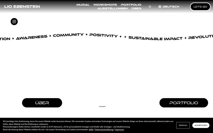 Screenshot ta' lioebenstein.com