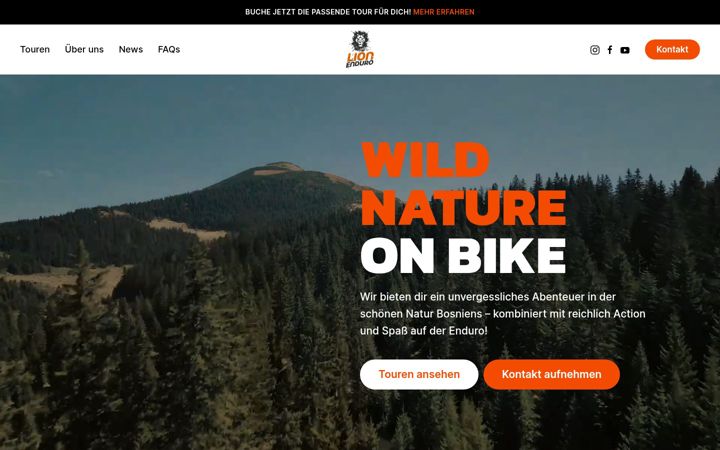 Screenshot of lion-enduro.com