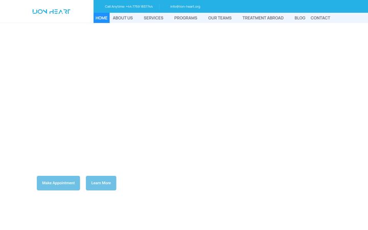 Screenshot of lion-heart.org