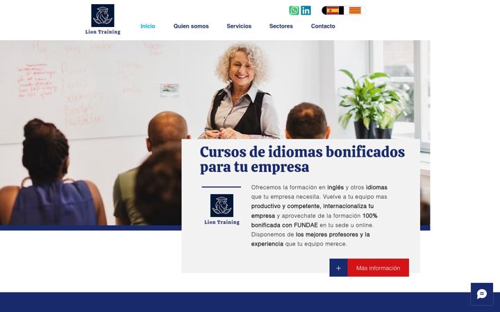 Screenshot of lion-training.com