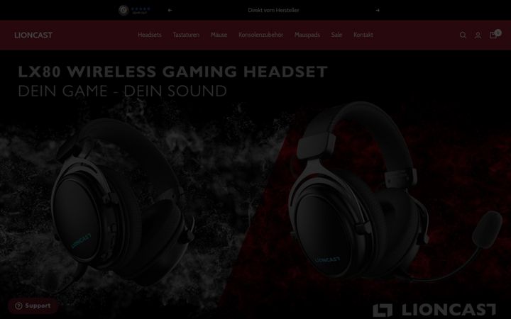 Screenshot of lioncast.com