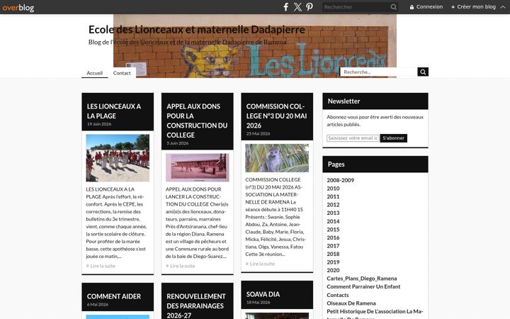 Screenshot of lionceauxramena.com