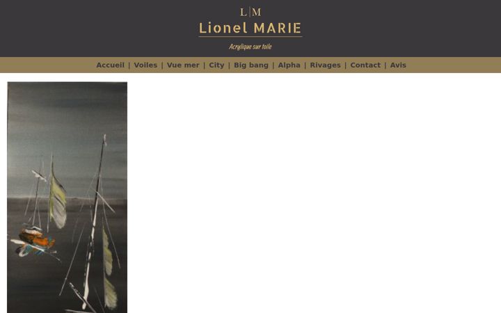 Screenshot of lionelmarie.com