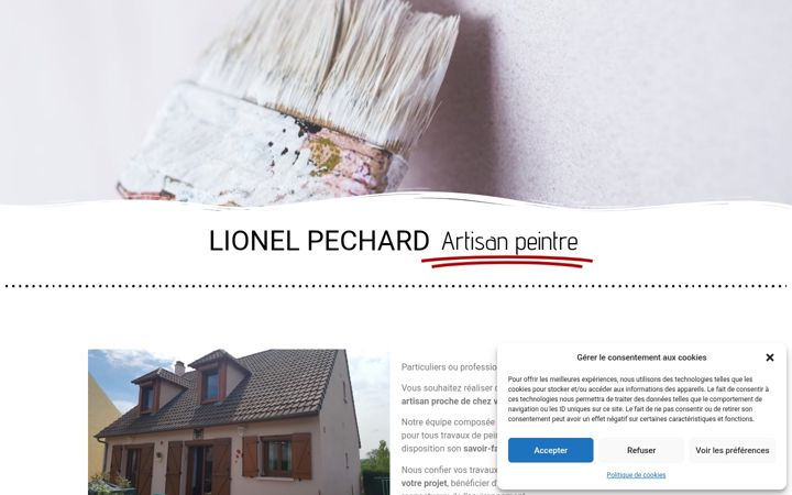 Screenshot of lionelpechard.fr