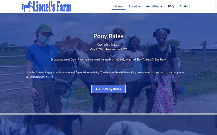 Screenshot of lionelsfarm.com