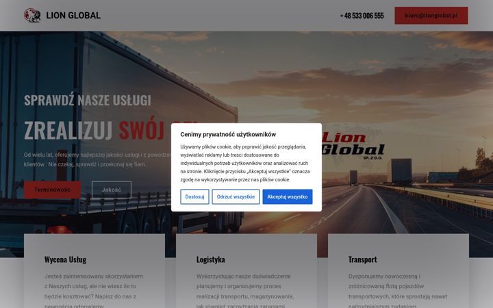 Screenshot of lionglobal.pl
