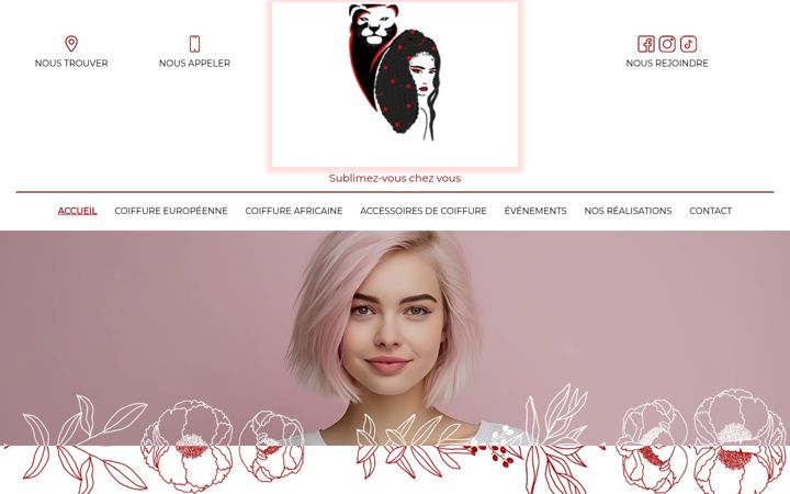 Screenshot of lionneartbeaute-coiffure.fr
