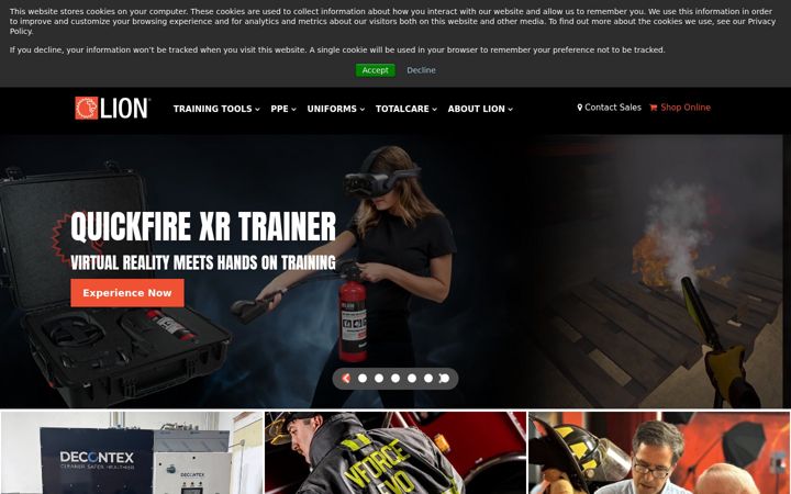Screenshot of lionprotects.com