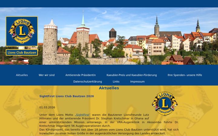 Screenshot of lions-bautzen.de