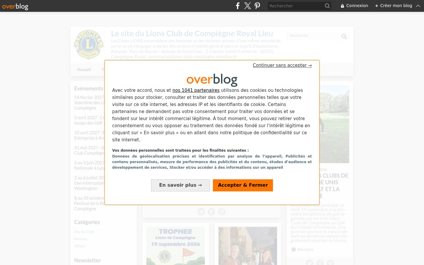 Screenshot des Einwilligungsbanners vor jeglicher Interaktion