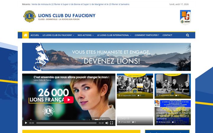 Screenshot of lions-club-du-faucigny.fr