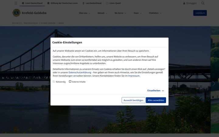 Screenshot of lions-gelduba.com