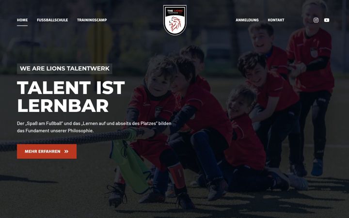 Screenshot of lions-minikicker.de