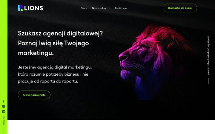 Ekrano kopija lions.agency