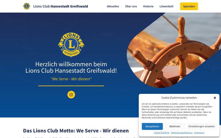 Screenshot of lionsclub-greifswald.de