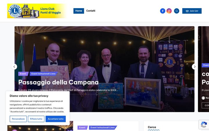 Screenshot of lionsperugia.it