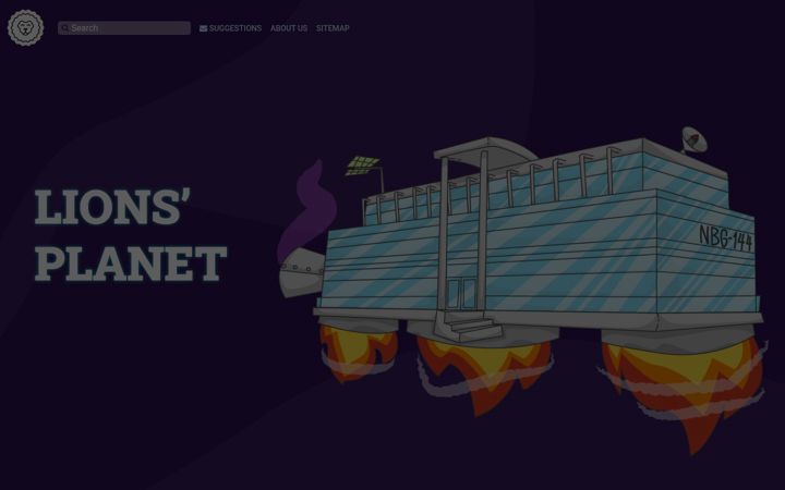 Screenshot of lionsplanet.rs