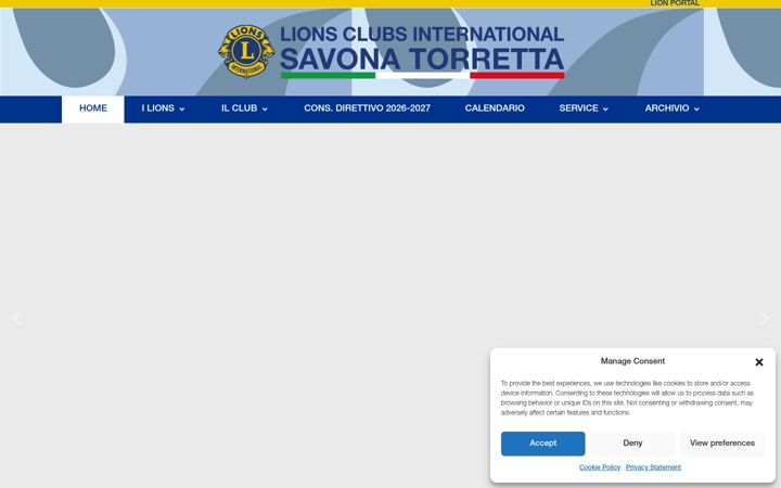 Screenshot of lionssavonatorretta.it