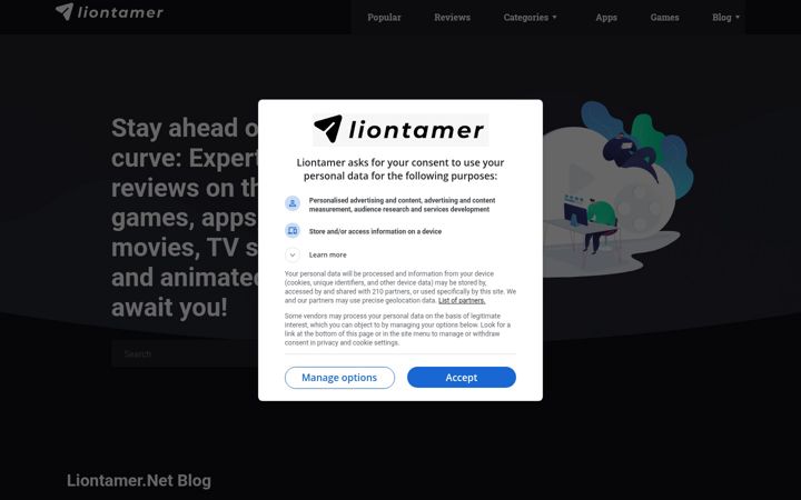 Screenshot of liontamer.net