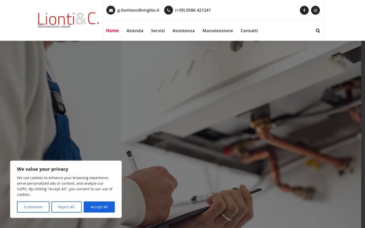Screenshot of liontigiuseppe.com