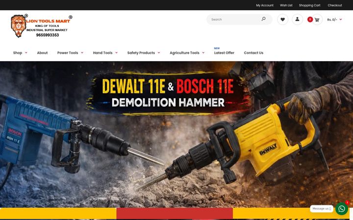 Screenshot of liontoolsmart.com