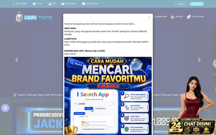 Ekrānuzņēmums no liontotodaf.store