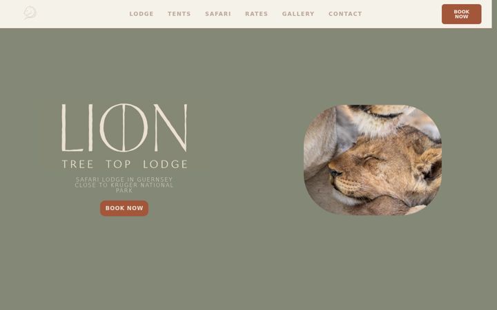 Screenshot of liontreetoplodge.com
