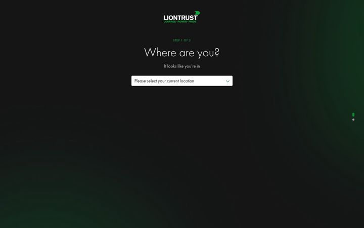 Screenshot of liontrust.co.uk