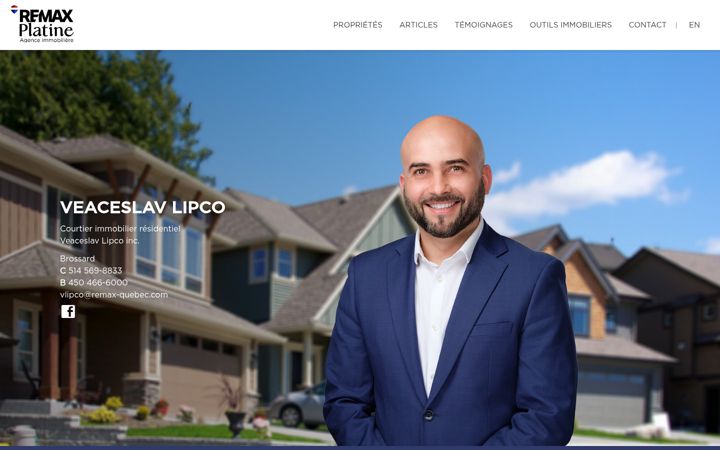 Screenshot of lipcohomes.com