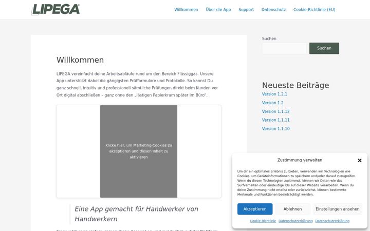 Screenshot of lipega.org